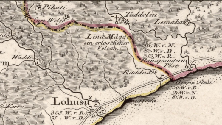 Pilt "Krahv Ludwig August Mellini eestvõttel avaldatud Liivimaa atlasest